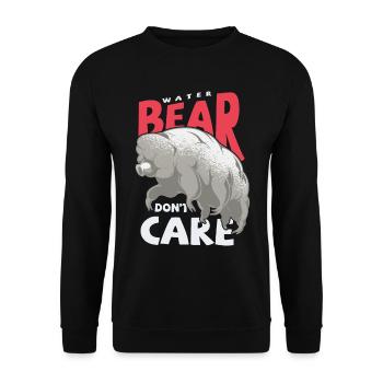 Moos Ferkel Wissenschaft Biologie Bärtierchen - Unisex Pullover - Schwarz - Vorne - Alina (178cm) & Michal (187cm)