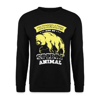 Bärtierchen Sind Mein Liebhaber Der - Unisex Pullover - Schwarz - Vorne - Alina (178cm) & Michal (187cm)