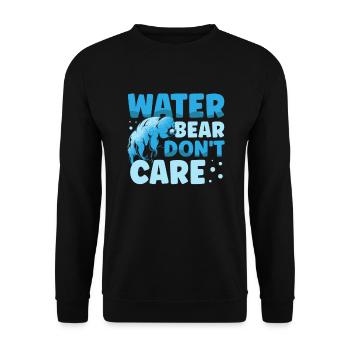 Moos Ferkel Wissenschaft Biologie Bärtierchen - Unisex Pullover - Schwarz - Vorne - Alina (178cm) & Michal (187cm)