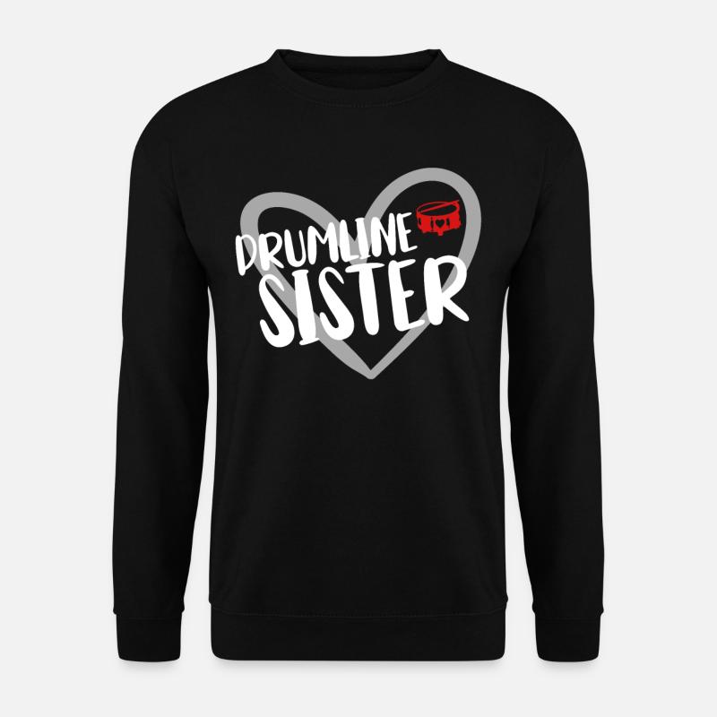 Drumline Trommeln Geschenk - Unisex Pullover - Schwarz
