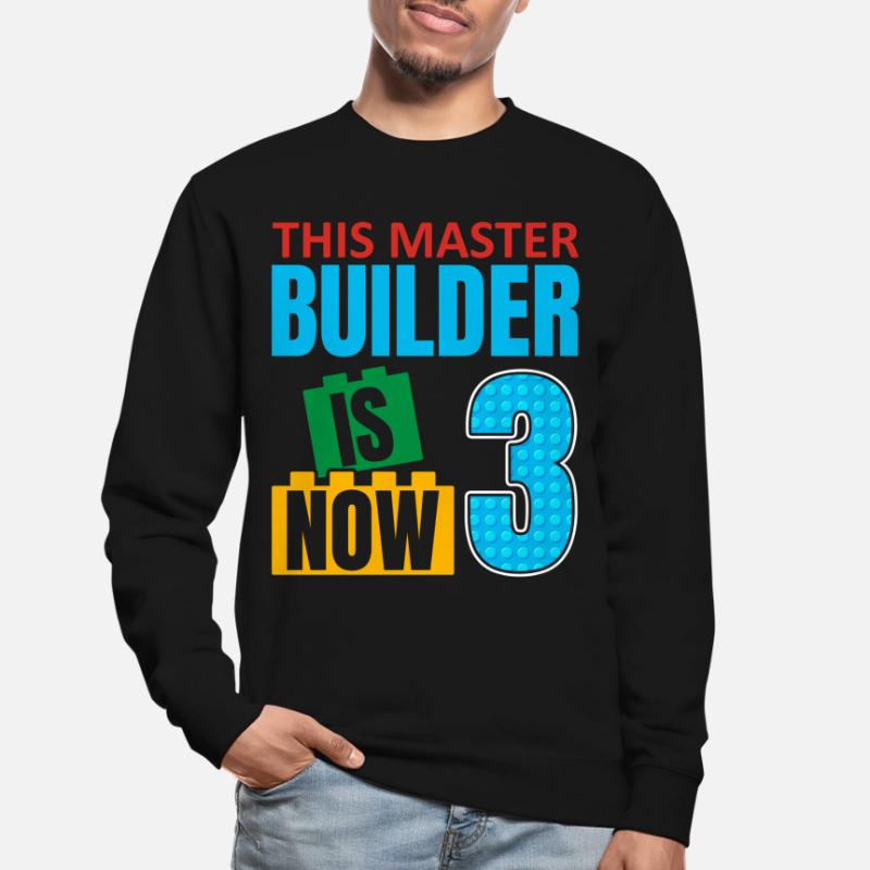 Ce constructeur est maintenant 3, blocs de jouets 3. Sweat-shirt Unisexe