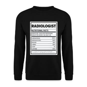 Radiology Rad Tech Technologist Radiologist X-ray - Unisex Sweatshirt - black - Front - Alina (178cm) & Michal (187cm)