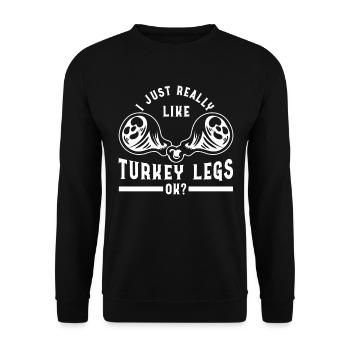 Renaissance Festival Ren Fair Faire Funny - Unisex Sweatshirt - black - Front - Alina (178cm) & Michal (187cm)