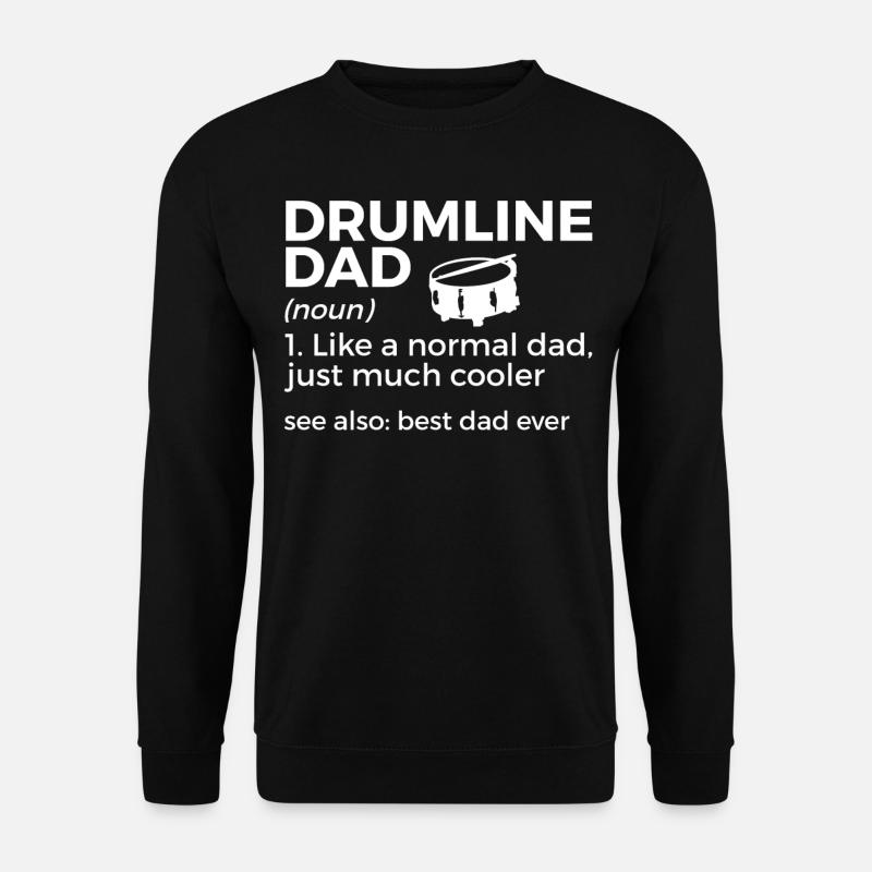 Drumline Trommeln Geschenk - Unisex Pullover - Schwarz