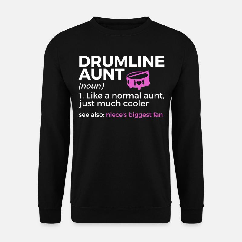Drumline Trommeln Geschenk - Unisex Pullover - Schwarz