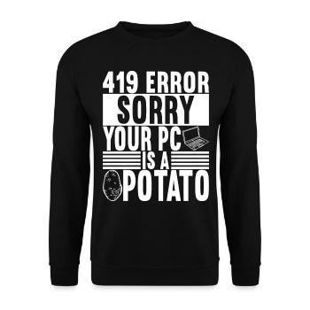 Programmer Computer Scientist - Unisex Sweatshirt - black - Front - Alina (178cm) & Michal (187cm)