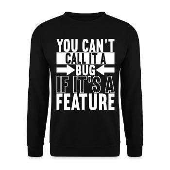 Programmeur Informaticien - Sweat-shirt Unisexe - noir - Devant - Alina (178cm) & Michal (187cm)