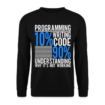 Programmer Computer Scientist - Unisex Sweatshirt - black - Front - Alina (178cm) & Michal (187cm)