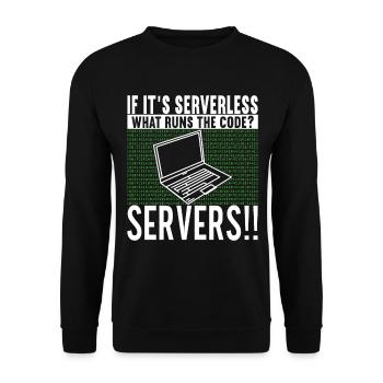 Programmeur Informaticien - Sweat-shirt Unisexe - noir - Devant - Alina (178cm) & Michal (187cm)