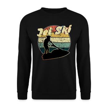 Jet Ski - Unisex Sweatshirt - black - Front - Alina (178cm) & Michal (187cm)