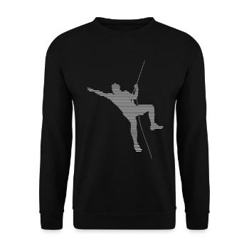 Grimper - Sweat-shirt Unisexe - noir - Devant - Alina (178cm) & Michal (187cm)