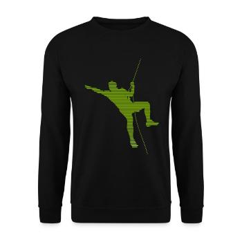 Grimper - Sweat-shirt Unisexe - noir - Devant - Alina (178cm) & Michal (187cm)