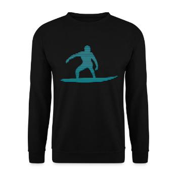 Surf - Sweat-shirt Unisexe - noir - Devant - Alina (178cm) & Michal (187cm)