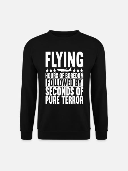 Pilot Flugzeug - Unisex Pullover - Schwarz