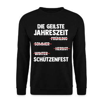Schützenverein Schützenfest - Unisex Pullover - Schwarz - Vorne - Alina (178cm) & Michal (187cm)