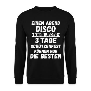 Schützenverein Schützenfest - Unisex Pullover - Schwarz - Vorne - Alina (178cm) & Michal (187cm)