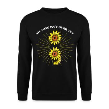 Ma chanson n’est pas encore terminée - Sweat-shirt Unisexe - noir - Devant - Alina (178cm) & Michal (187cm)