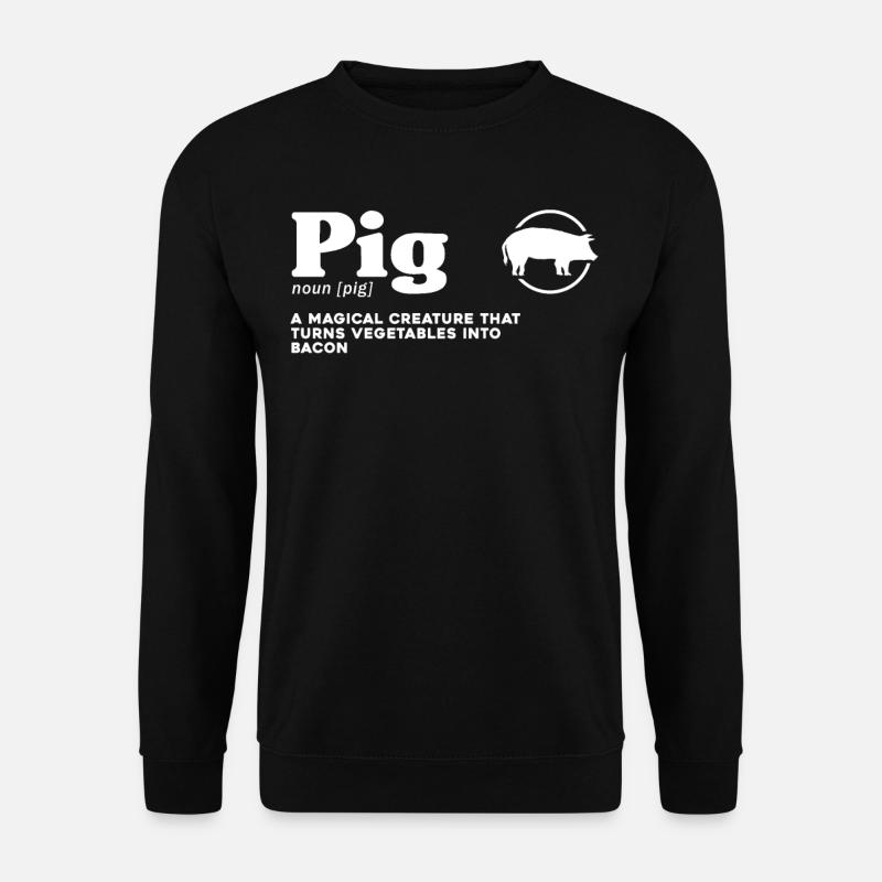 Pig Definition - Unisex Sweatshirt - black