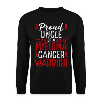 Myeloma Cancer Awareness Movement for Uncle Ribbon - Unisex Sweatshirt - black - Front - Alina (178cm) & Michal (187cm)