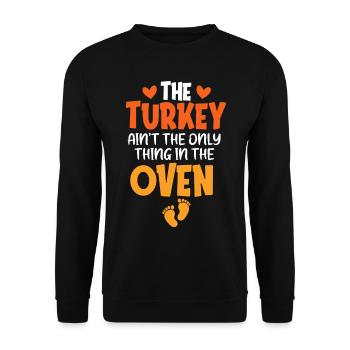 Annonce de grossesse Drôle de bientôt maman cadeaux - Sweat-shirt Unisexe - noir - Devant - Alina (178cm) & Michal (187cm)