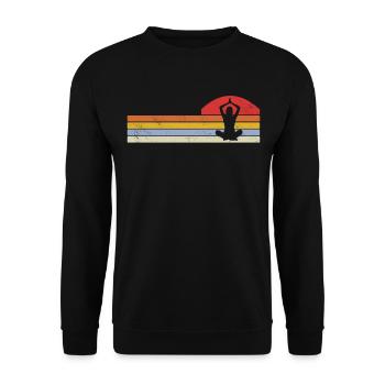 Yoga - Unisex Pullover - Schwarz - Vorne - Alina (178cm) & Michal (187cm)