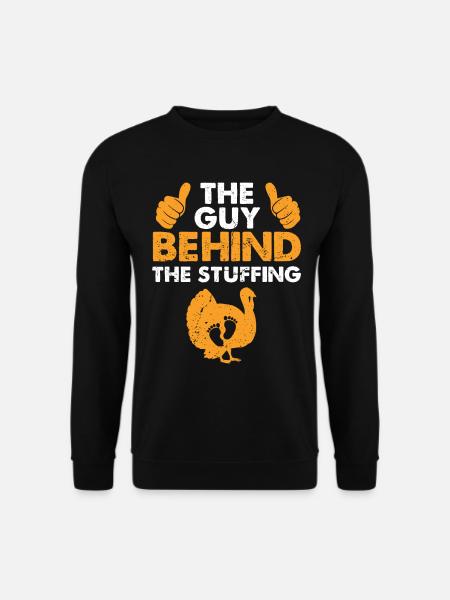 Funny Thanksgiving Pregnancy Announcement - Unisex Sweatshirt - black