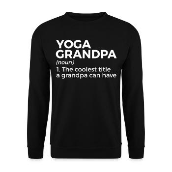 Yoga - Unisex Pullover - Schwarz - Vorne - Alina (178cm) & Michal (187cm)