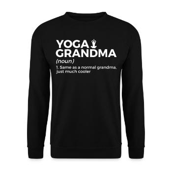 Yoga - Unisex Pullover - Schwarz - Vorne - Alina (178cm) & Michal (187cm)