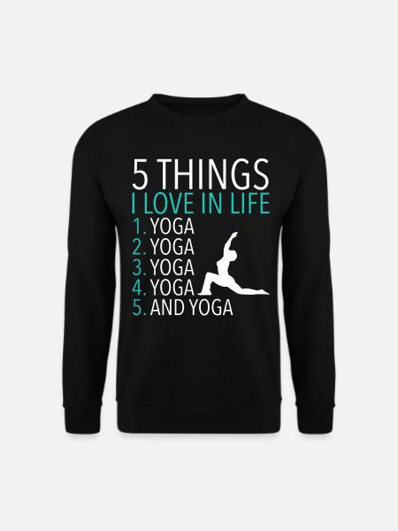 Yoga - Sweat-shirt Unisexe - noir