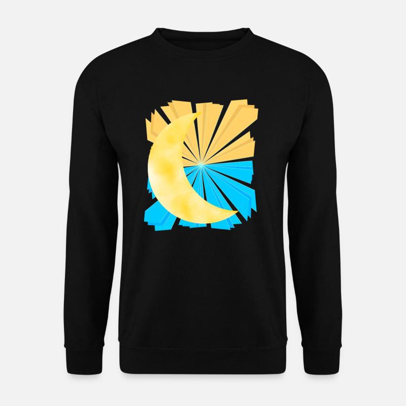 Fantaisie céleste Croissant de Lune Ciel - Sweat-shirt Unisexe - noir