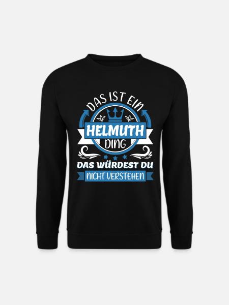 Helmuth Name Vorname Namenstag Namensgeschenk - Unisex Pullover - Schwarz
