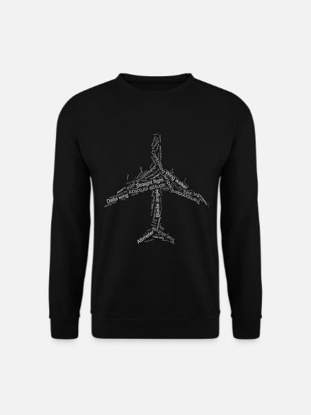 Pilot Flugzeug - Unisex Pullover - Schwarz
