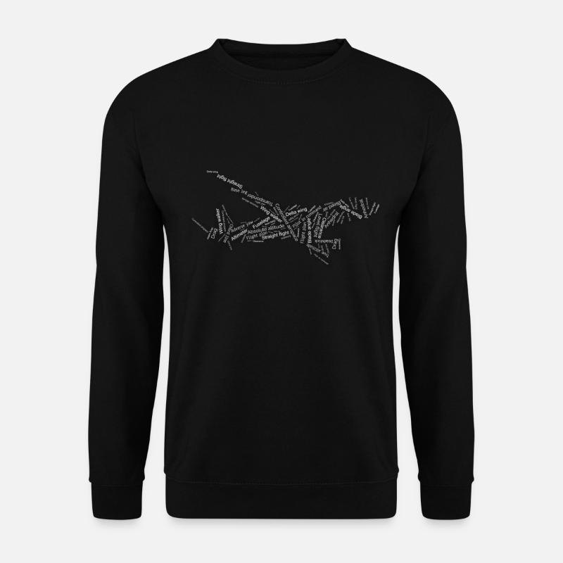 Pilot Flugzeug - Unisex Pullover - Schwarz