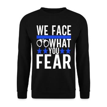 Policier - Sweat-shirt Unisexe - noir - Devant - Alina (178cm) & Michal (187cm)