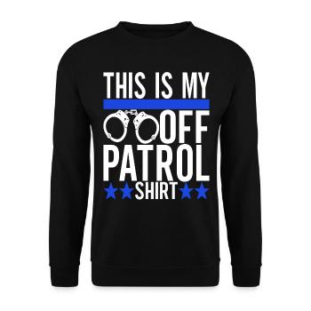 Policier - Sweat-shirt Unisexe - noir - Devant - Alina (178cm) & Michal (187cm)