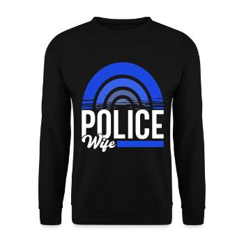 Policier - Sweat-shirt Unisexe - noir - Devant - Alina (178cm) & Michal (187cm)