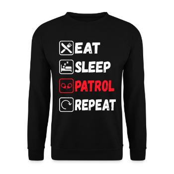 Policier - Sweat-shirt Unisexe - noir - Devant - Alina (178cm) & Michal (187cm)