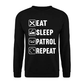 Policier - Sweat-shirt Unisexe - noir - Devant - Alina (178cm) & Michal (187cm)