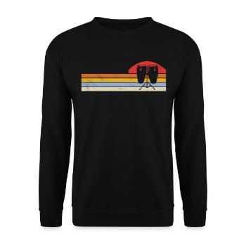 Konga musician - Unisex Sweatshirt - black - Front - Alina (178cm) & Michal (187cm)