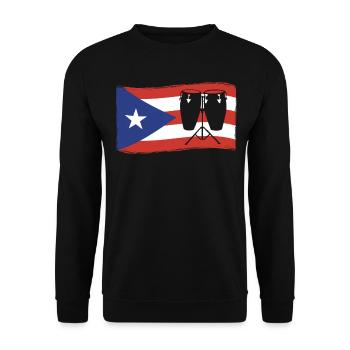 Konga musician - Unisex Sweatshirt - black - Front - Alina (178cm) & Michal (187cm)
