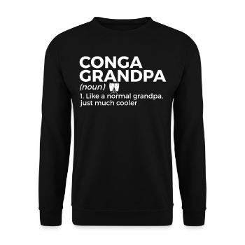 Konga musician - Unisex Sweatshirt - black - Front - Alina (178cm) & Michal (187cm)