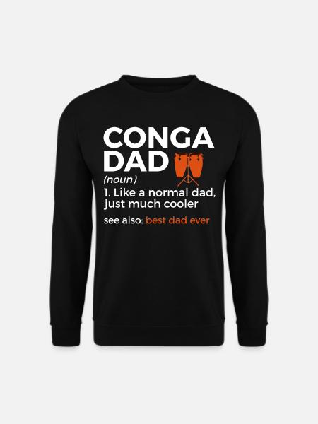 Musicien Konga - Sweat-shirt Unisexe - noir