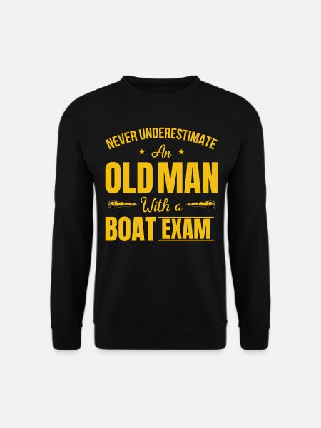 Segler Bott Bootfahren Kapitän Segeln - Unisex Pullover - Schwarz