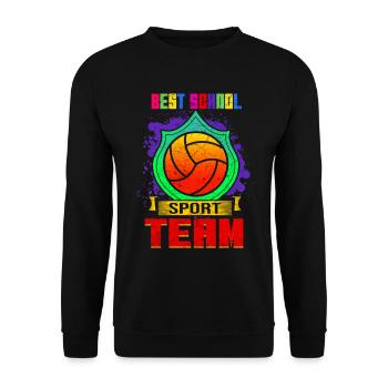 Volleyball School Sports Team - Unisex Sweatshirt - black - Front - Alina (178cm) & Michal (187cm)