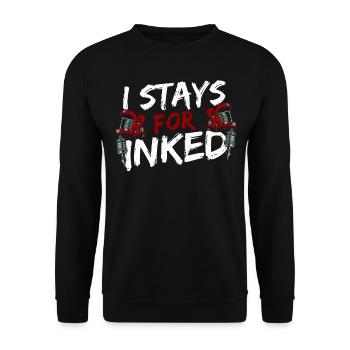 NOT DUE TO TRADEMARK PROBLEMS - Unisex Sweatshirt - black - Front - Alina (178cm) & Michal (187cm)