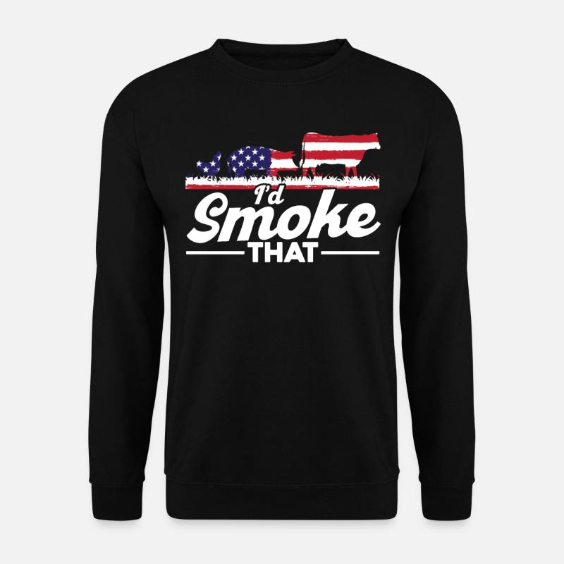 Id Smoke That - Unisex Sweatshirt - black