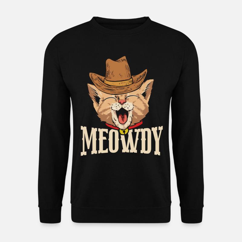Meowdy - Unisex Sweatshirt - black