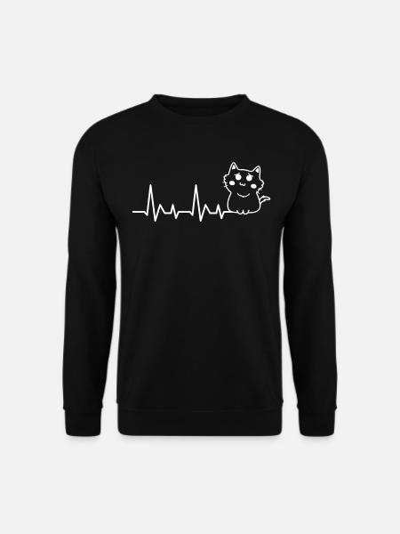 Katzen Baby Herzschlag - Unisex Pullover - Schwarz