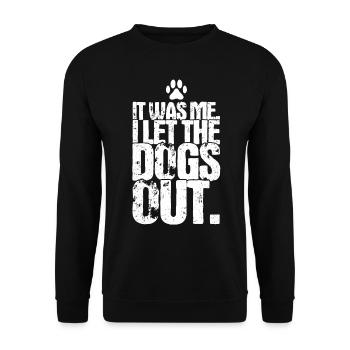C’est moi que j’ai laissé sortir les chiens - Sweat-shirt Unisexe - noir - Devant - Alina (178cm) & Michal (187cm)