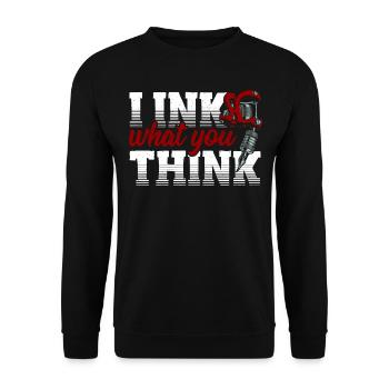 Ich Tinte Was Sie Denken Tätowierer Künstlerische - Unisex Pullover - Schwarz - Vorne - Alina (178cm) & Michal (187cm)